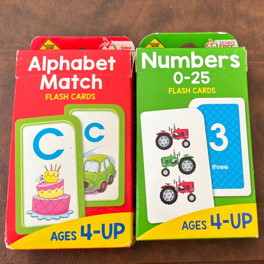 Alphabet and Numbers Flash Cards